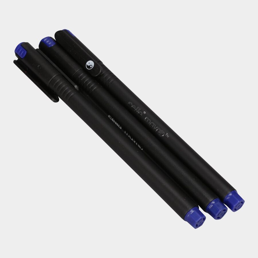 Blue Ball Pen Set of 5, , large