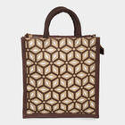 Brown Printed Jute Bag, , small image number null