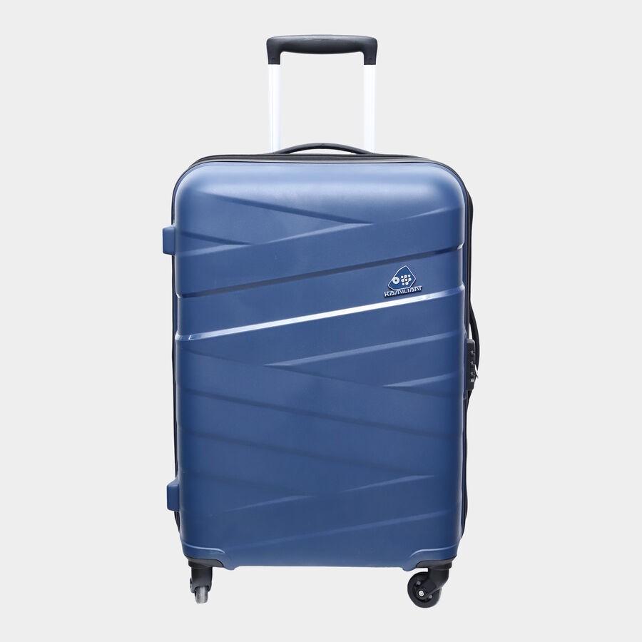 4-Wheel Blue PVC Matee Hard Case Trolley, Medium, , large image number null