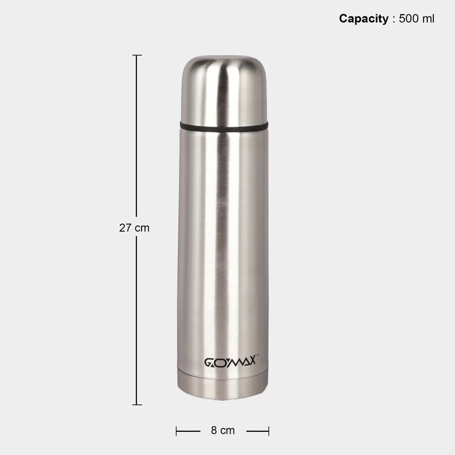 500 ml Stainless Steel Insulated Bottle | 24 Hours Hot and Cold Water Bottle, , large image number null