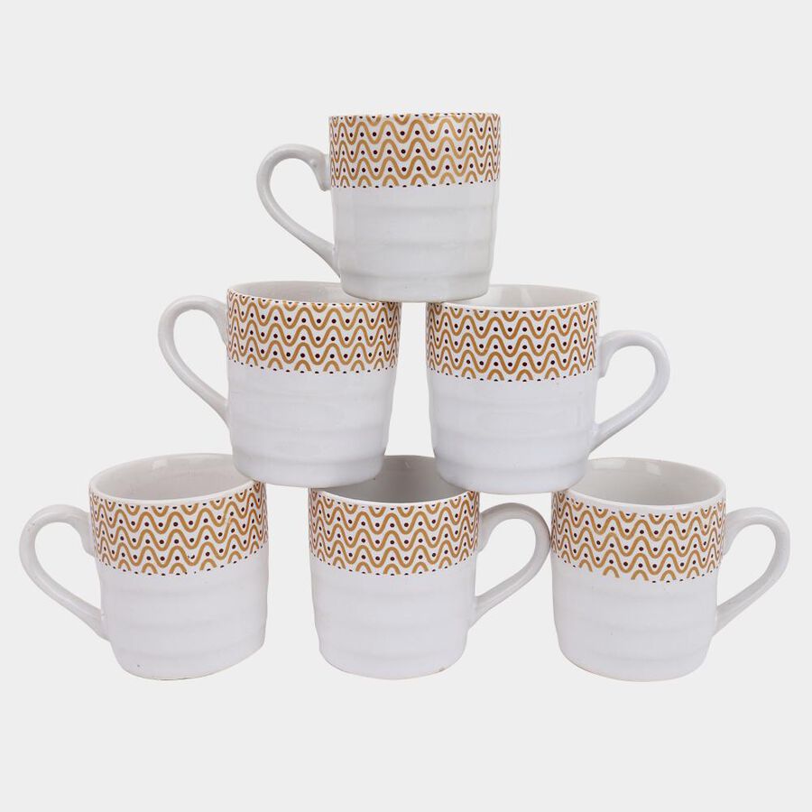 140 ml Stoneware Cup, Set of 6, , large image number null