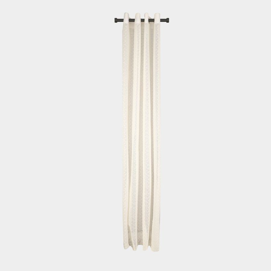 5ft. Cream Polyester Curtain, , large