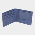 Men's Blue Polyurethane Wallet, , small image number null