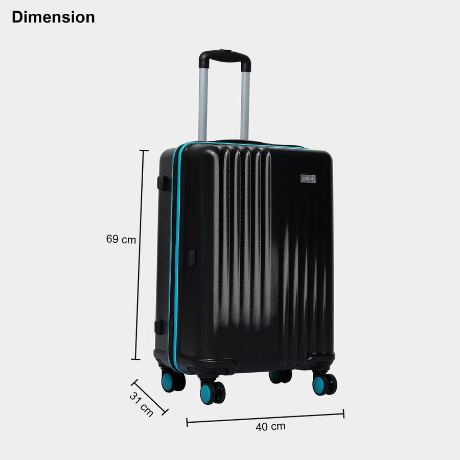 8-Wheel Polypropylene Hard Case Trolley, Medium, , large