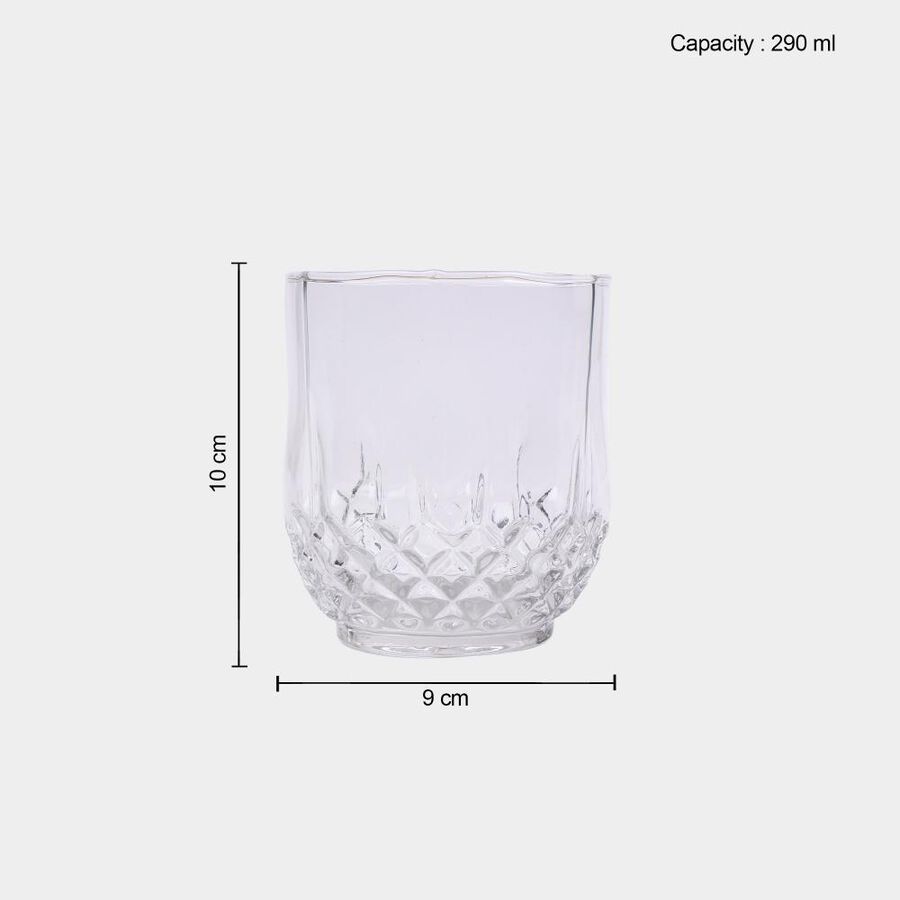 245 एमएल ग्लास कप, 6 का सेट, , large image number null