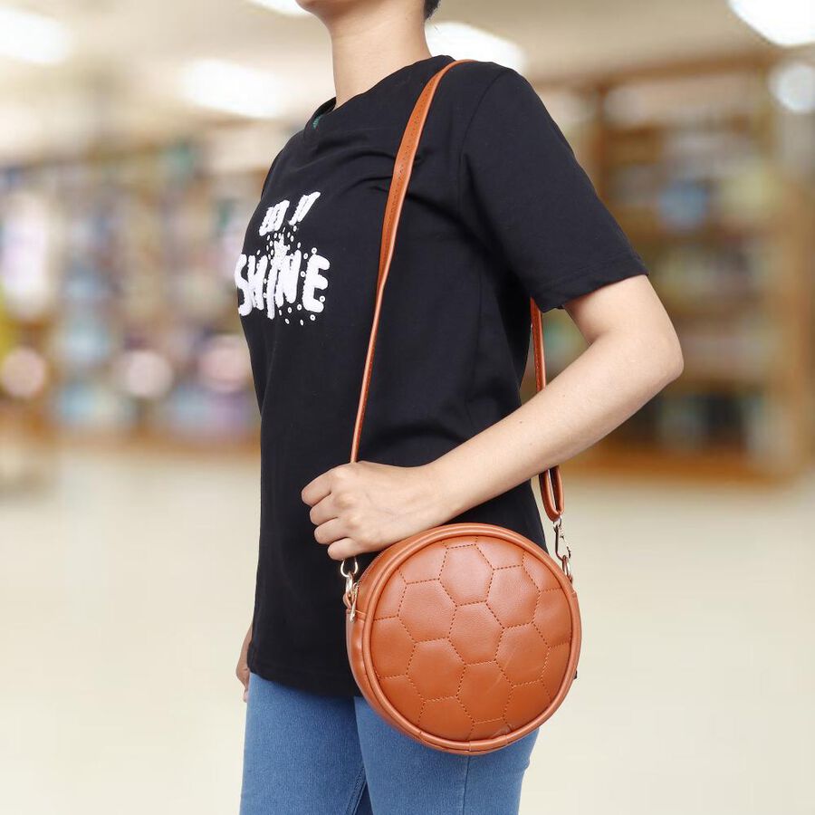 Women's Polyurethane Sling Bag, , large image number null