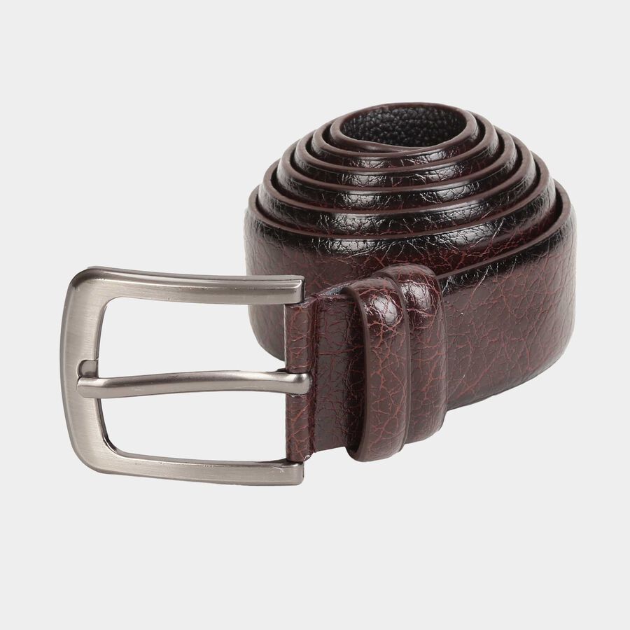 Men's Brown Polyurethane Casual Belt, , large