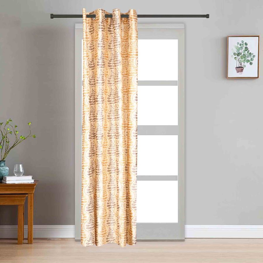 7ft. Beige Microfiber Door Curtain, , large image number null