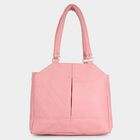 Women's Pink Polyurethane Hand Bag, , small image number null