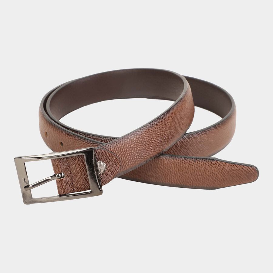 Men's Brown Polyurethane Formal Belt, , large image number null