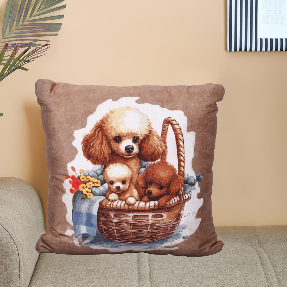 Home Beautiful                         Beige Polyester Cushion