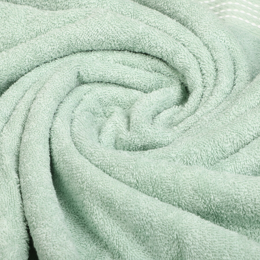 370 GSM Green Cotton Bath Towel, , large