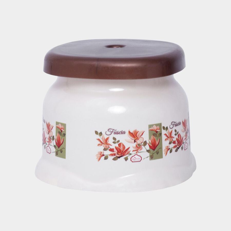 White Plastic Bath Stool, , large image number null