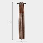 7ft. Brown Polyester Door Curtain, , small image number null