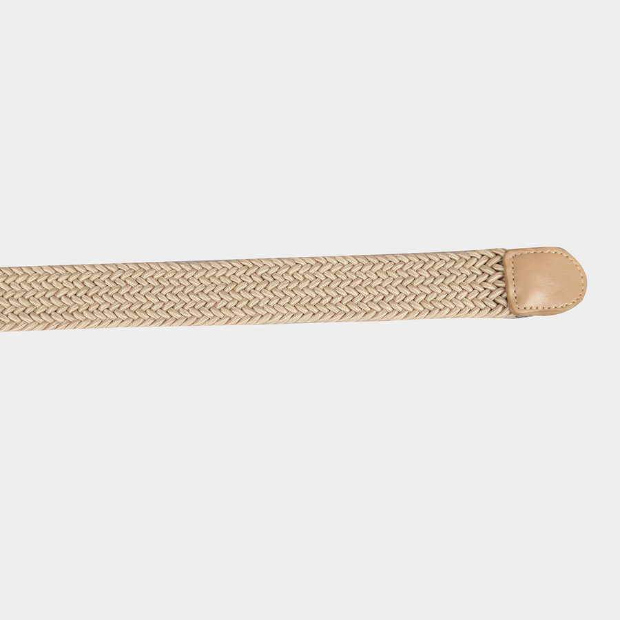 Women's Beige Nylon And Polyester Belt, , large image number null