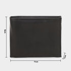 Black Polyurethane Wallet, , small