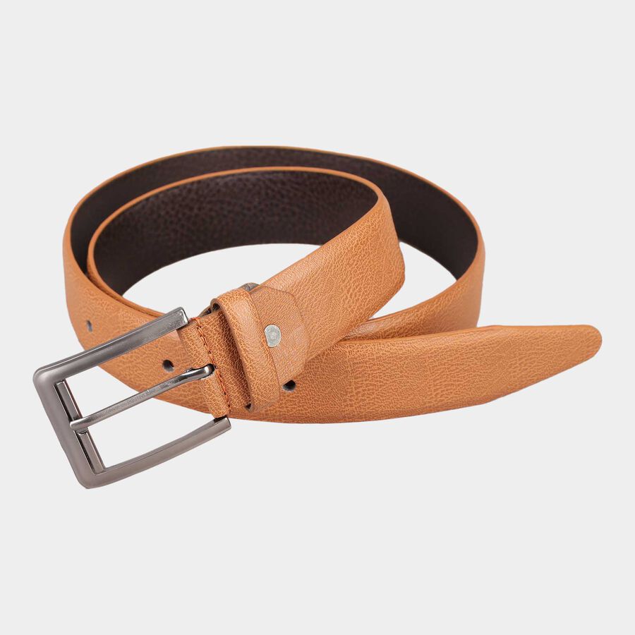 Men's Tan Polyurethane Casual Belt, , large image number null