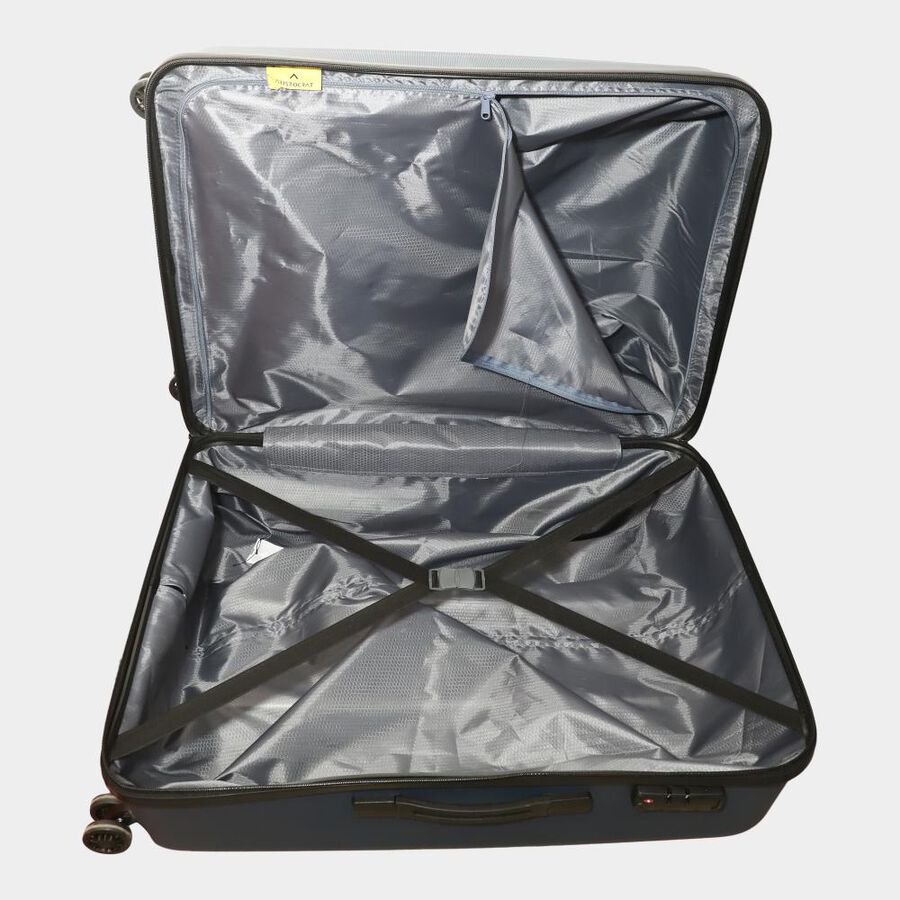 8-Wheel Dark Blue Polypropylene Hard Case Trolley, Large, , large image number null