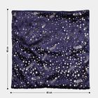 Navy Blue Foil Printed Cushion Cover, , small