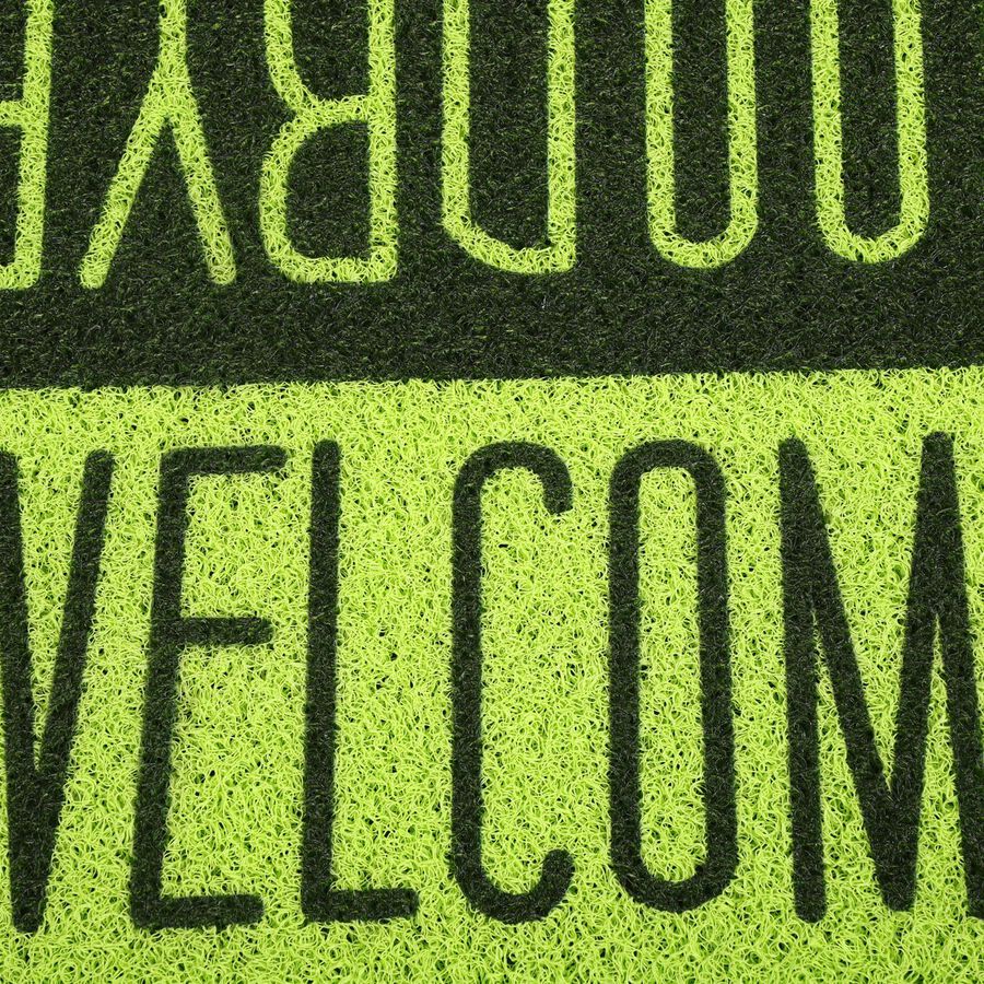 Green Polyester Door Mat, , large image number null
