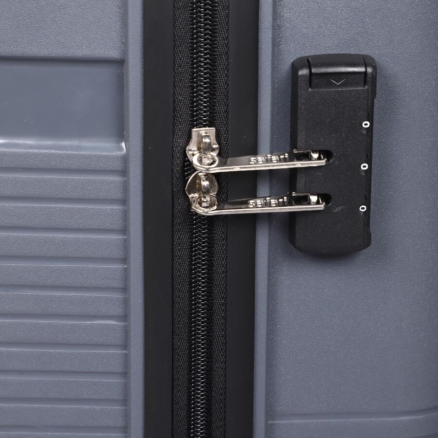 4-Wheel Dark Grey Polypropylene Hard Case Trolley, Small, , large image number null