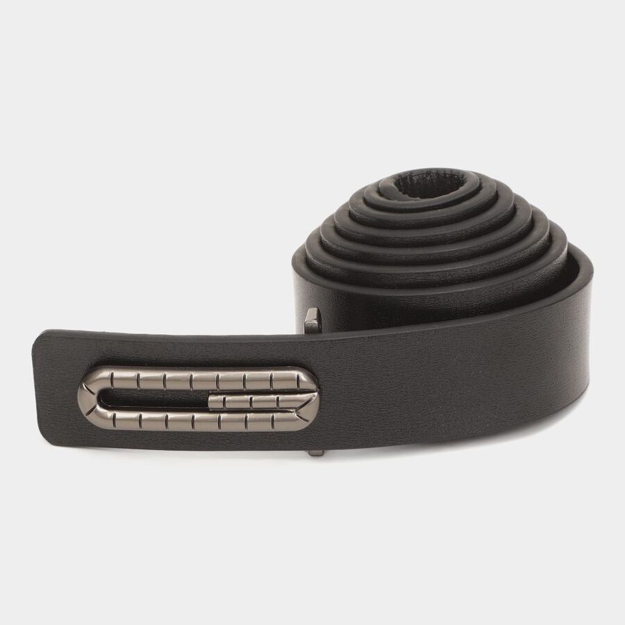 Men's Black Polyurethane Formal Belt, , large image number null
