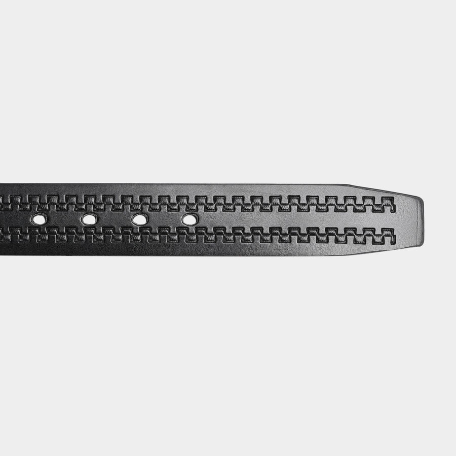 Men's Black Polyurethane Casual Belt, , large image number null