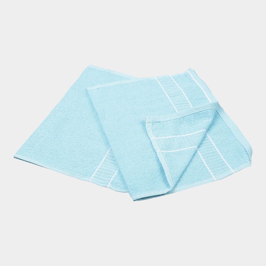 200 GSM Blue Cotton Hand Towel, , large image number null