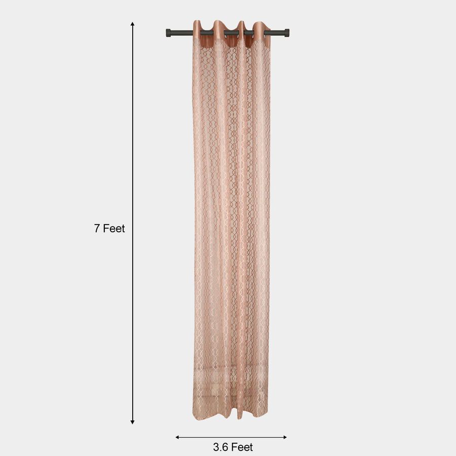 7ft. Brown Polyester Curtain, , large