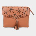 Women's Tan Polyurethane Sling Bag, , small image number null