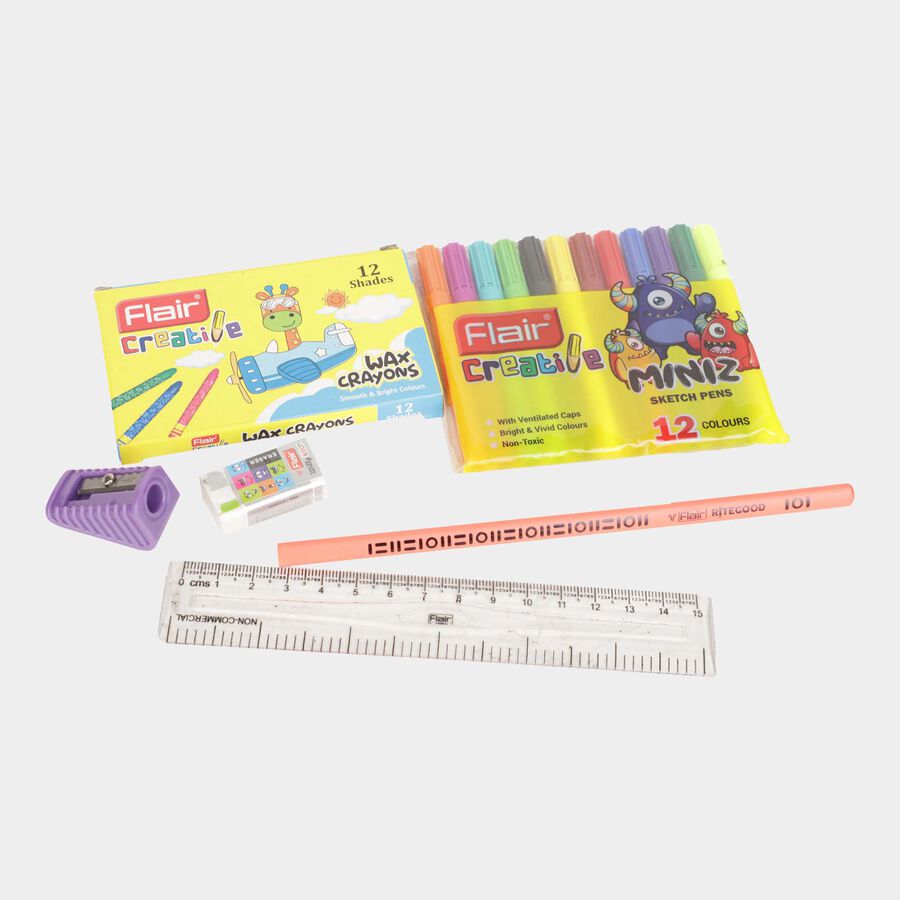 Wax Stationery Kit, 22 cm X 7 cm X 2 cm - Colour/Design May Vary, , large image number null