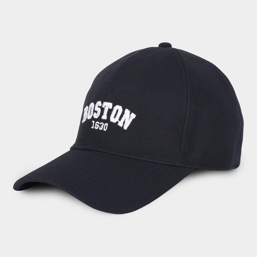 Men's Dark Blue Fabric Cap, , large