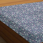 120 GSM Blue Microfiber Double Bedsheet, , small image number null