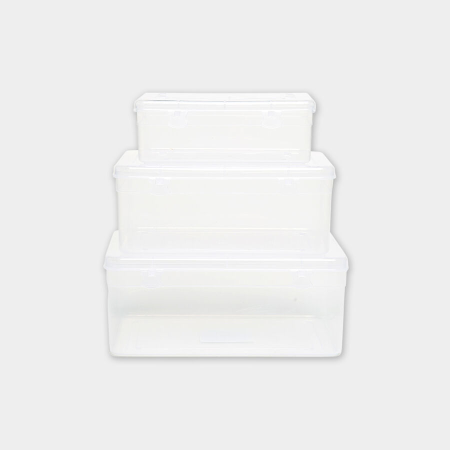 Plastic Container Set of 3, , large image number null