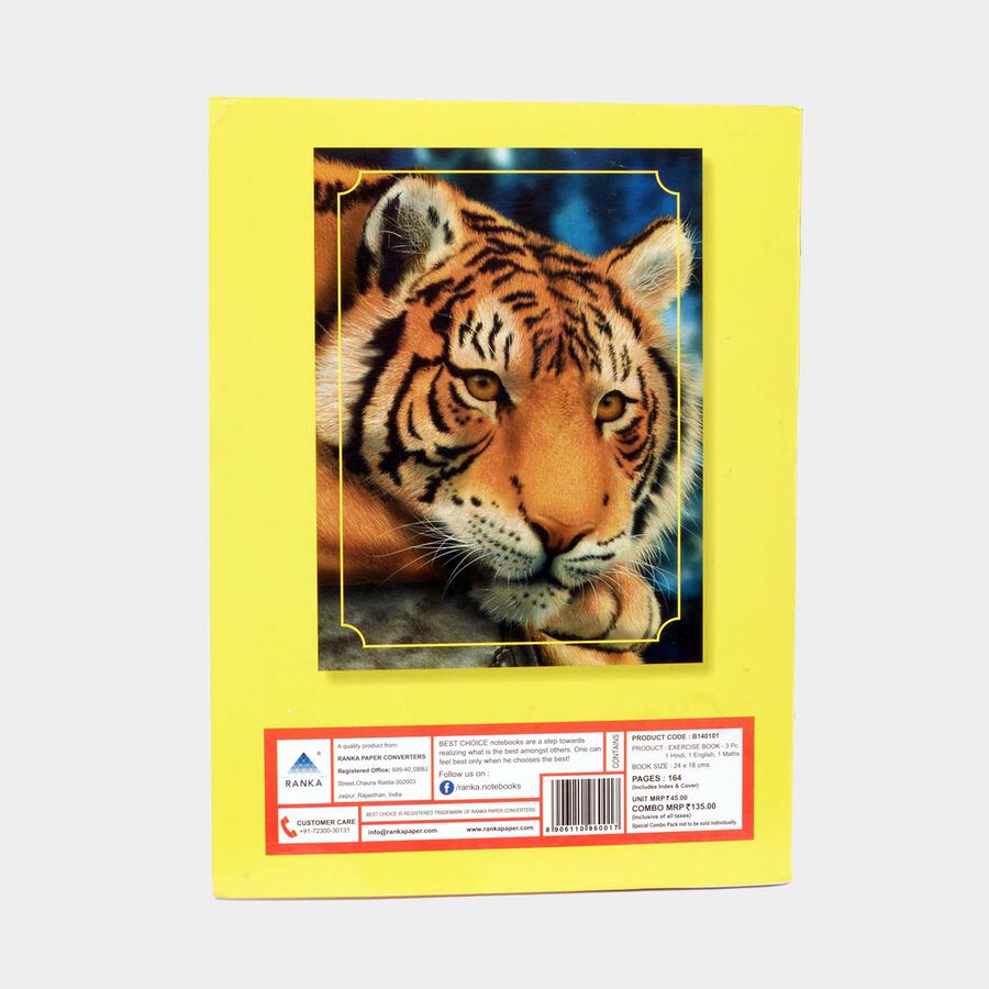 120 Page Ruled Notebook, Set of 3, , large image number null