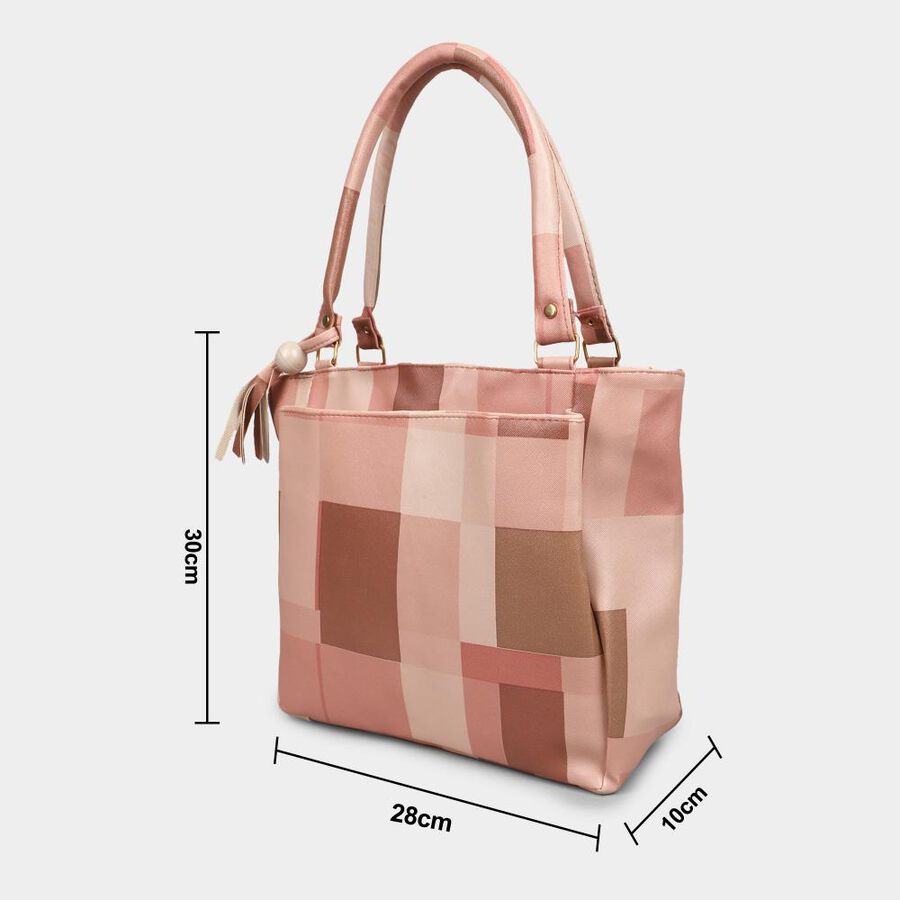 Women's Brown Pu Hand Bag, , large image number null