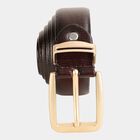 Men's Brown Polyurethane Formal Belt, , small image number null