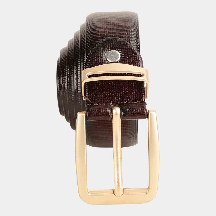 Men's Brown Polyurethane Formal Belt, , large image number null