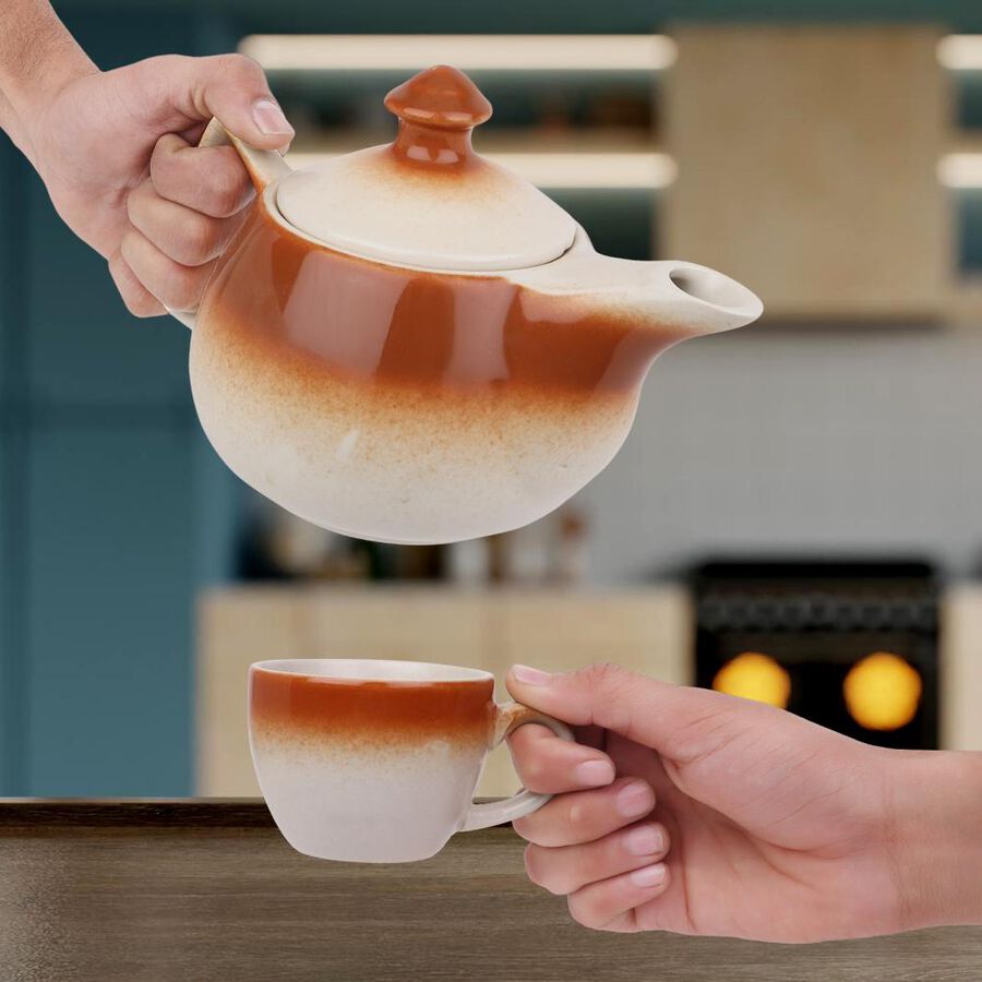 5 Pcs. Stoneware Tea Set, , large image number null
