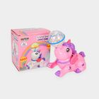 Kid's Dancing Unicorn Toy with Crystal Disco Light Ball, , small