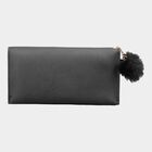 Women's Black Polyurethane Hand Pouch, , small image number null