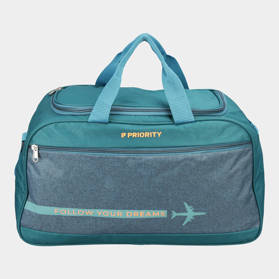 Light Green Polyester Duffle Bag, , large