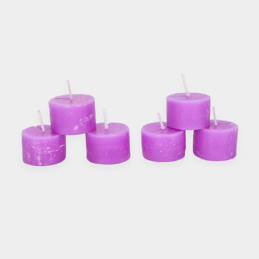 Fragranced Candels Lavender Flavoured Pack Of 6Pcs, , large