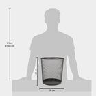 18 L Mesh Steel Dustbin, , small image number null