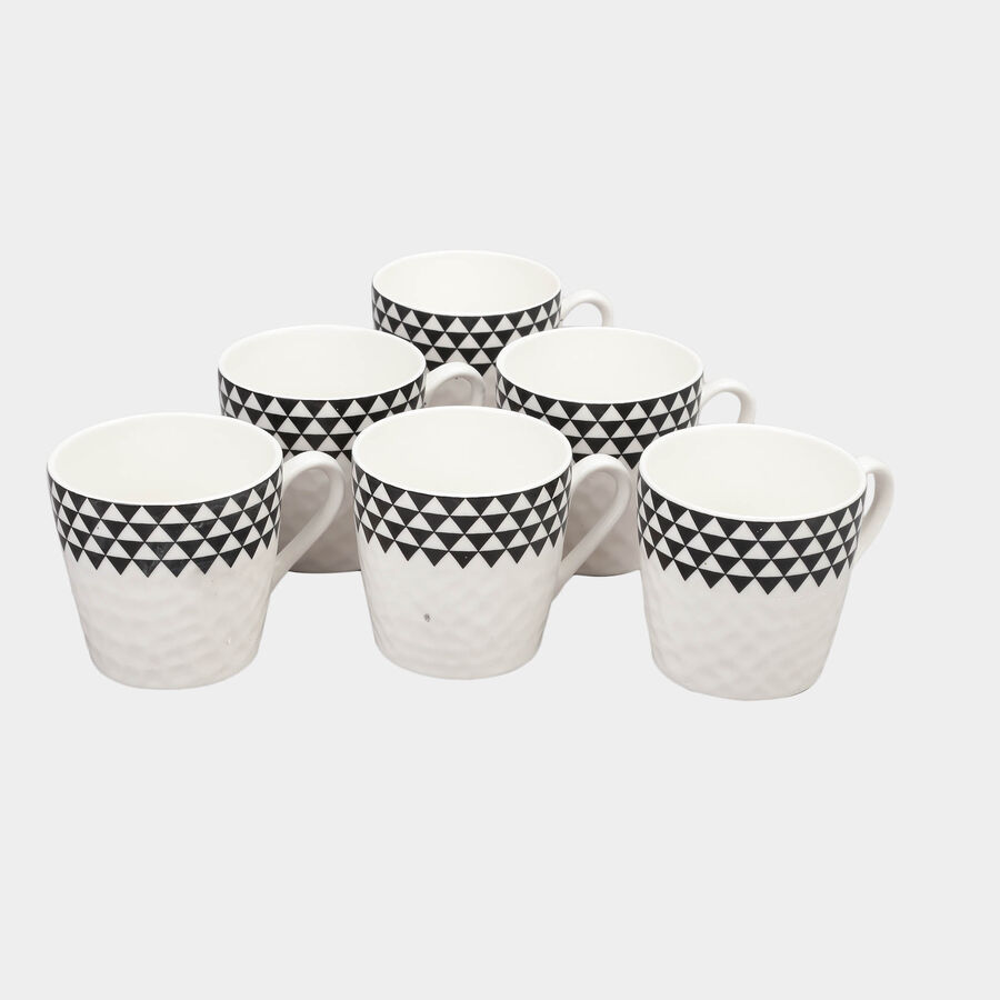 180 ml Bone China Mug Set of 6, , large image number null
