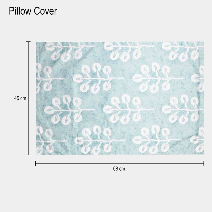 Green Cotton Double Bedsheet With Pillow Cover, , large image number null