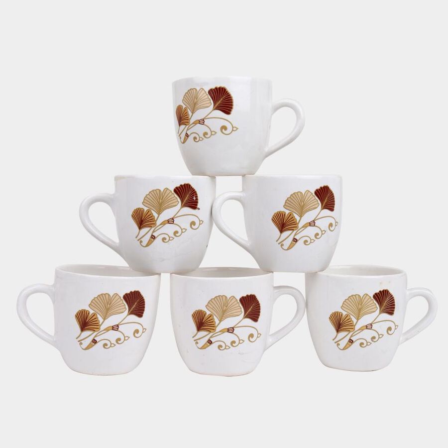 140ml Stoneware Cup, Set of 6, , large