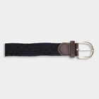 Men's Navy Blue Canvas Casual Belt, , small image number null