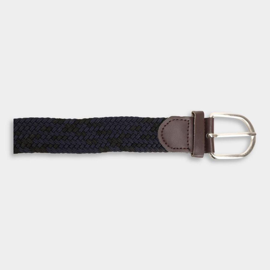 Men's Navy Blue Canvas Casual Belt, , large image number null