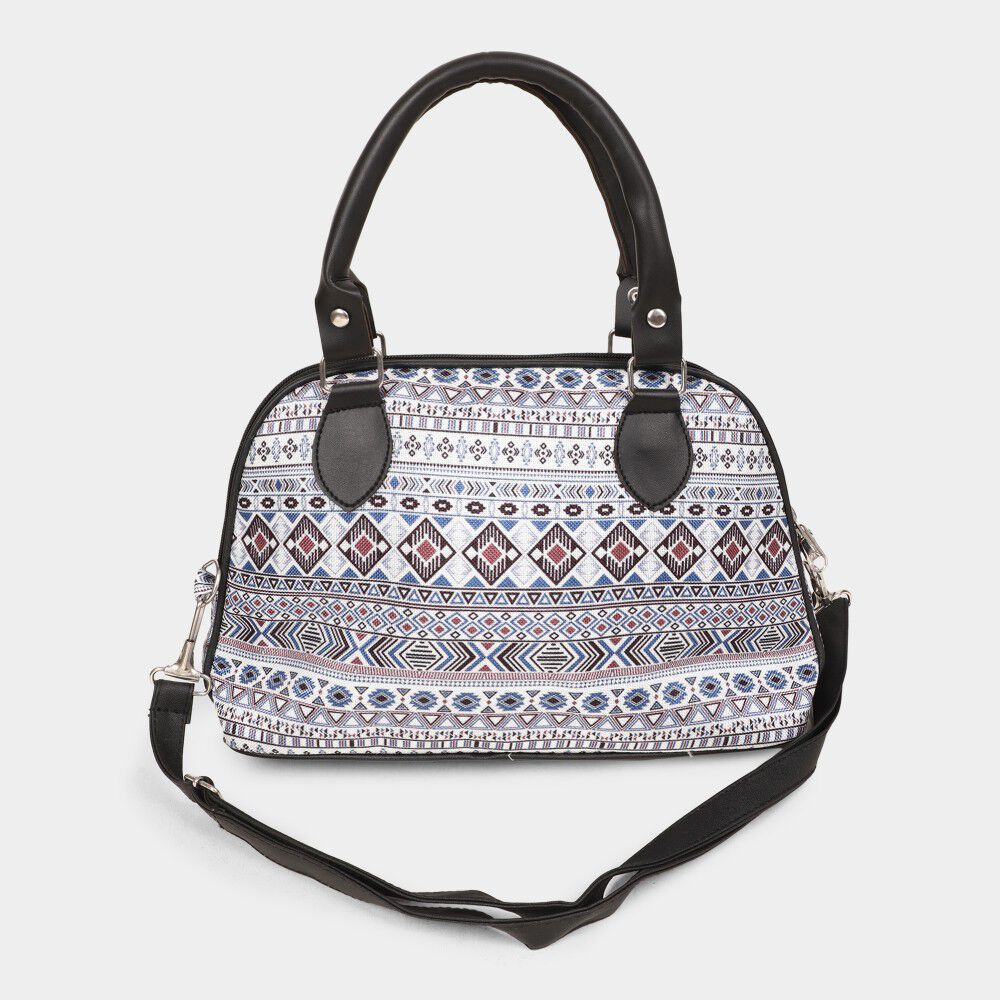 Lucky Charm                         Women's Black Nylon And Polyester Sling Bag